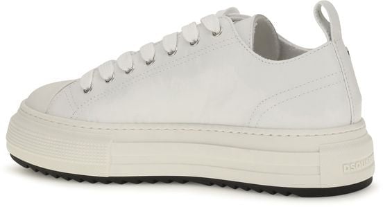Dsquared² White Polyethylene Platform Sneakers
