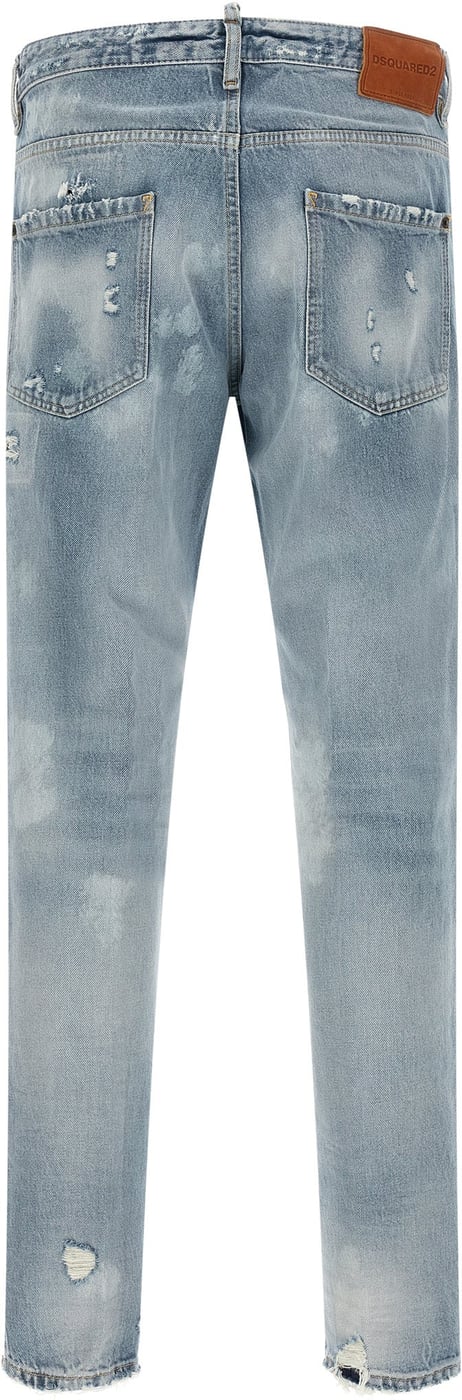 Dsquared² Blue Cotton Tapered Jeans