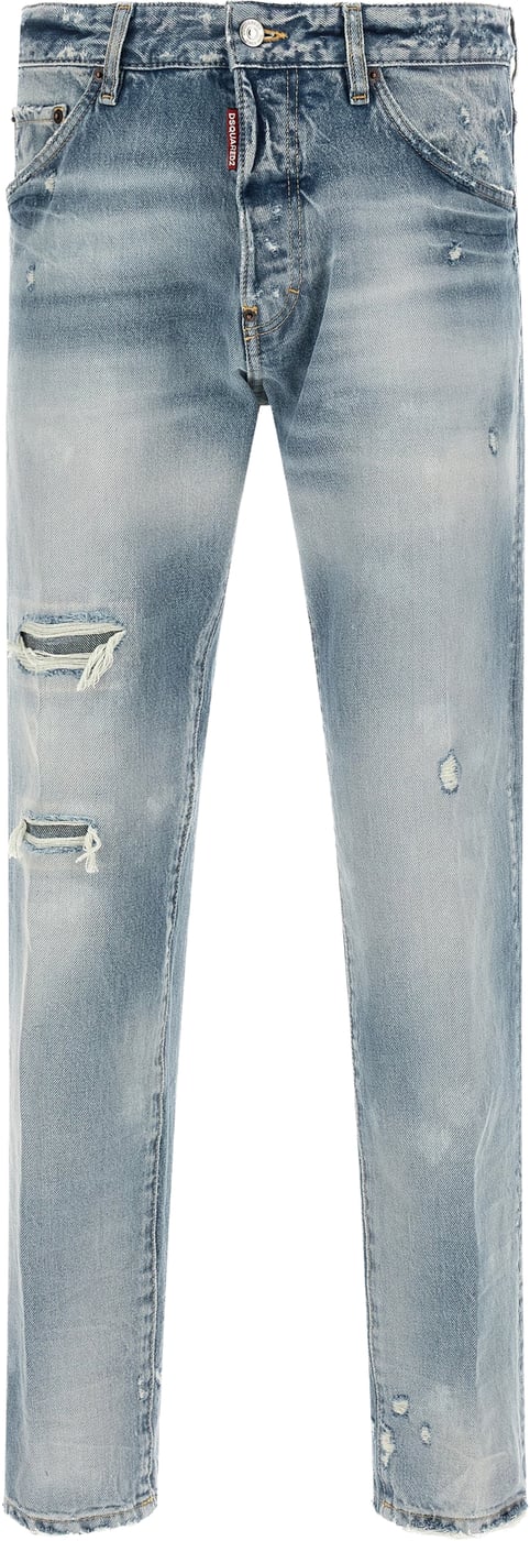 Dsquared² Blue Cotton Tapered Jeans