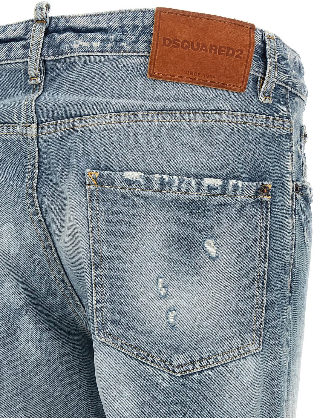 Dsquared² Blue Cotton Tapered Jeans