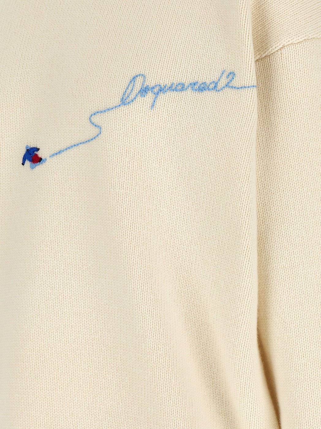 Dsquared² White Wool Cardigan