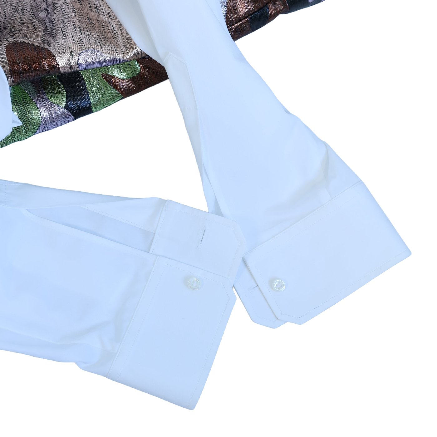 Dsquared2 Camouflage Panel White Shirt, 48 IT