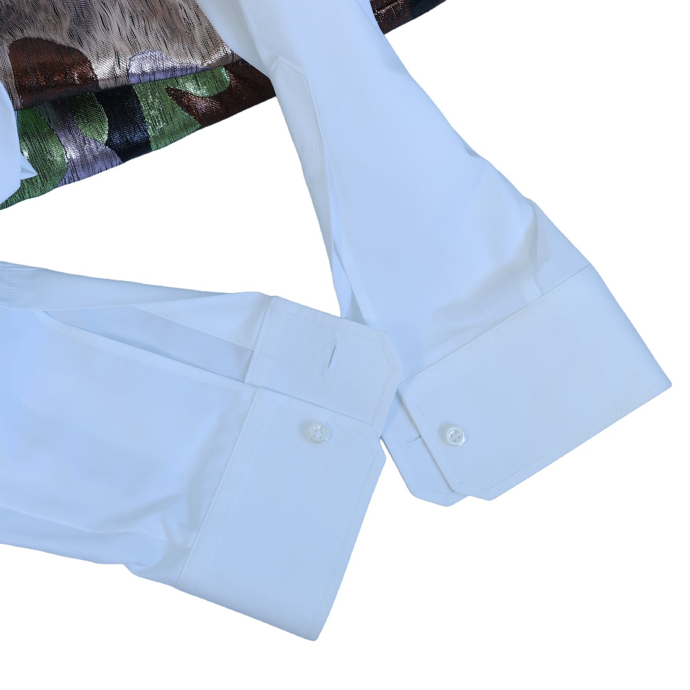 Dsquared2 Camouflage Panel White Shirt, 48 IT
