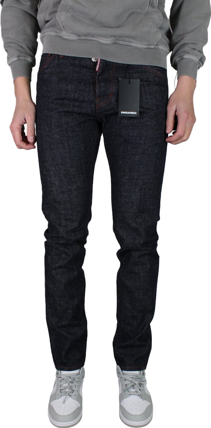 Dsquared2 Cool Guy Back Logo Extra Slim Jeans 'Blauw/Oranje' - Maat 46 (ARCHIEF)