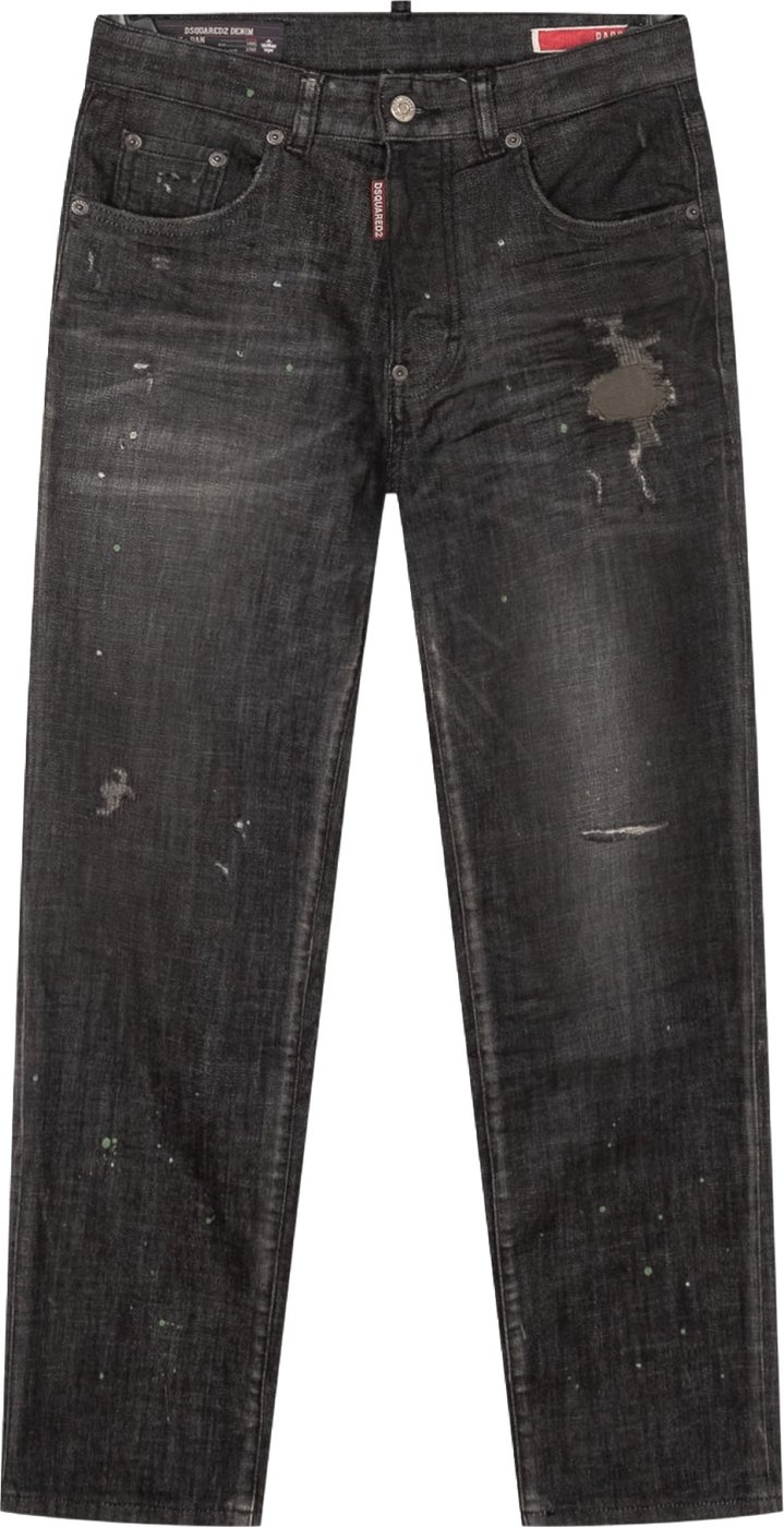 Jeans Baggym con Applicazioni Patchwork