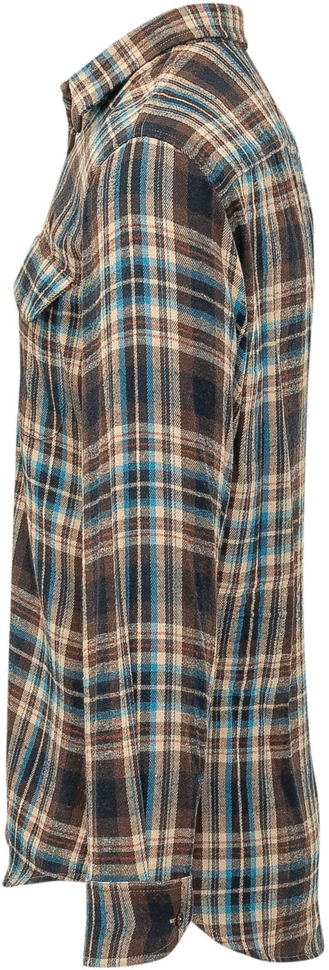 Camicia a Quadri con Tasche sul Petto