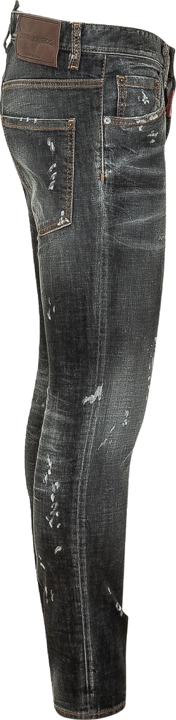 Jeans Skater con Dettagli Distressed