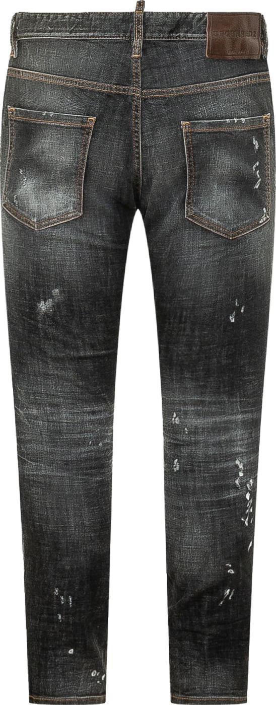 Jeans Skater con Dettagli Distressed