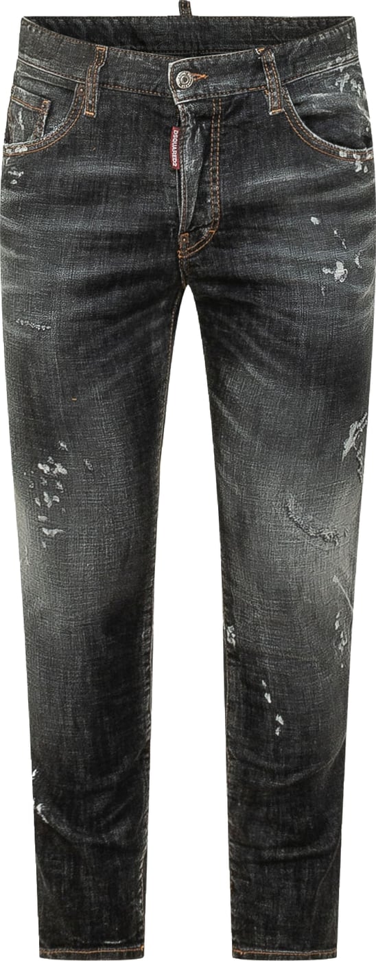 Jeans Skater con Dettagli Distressed