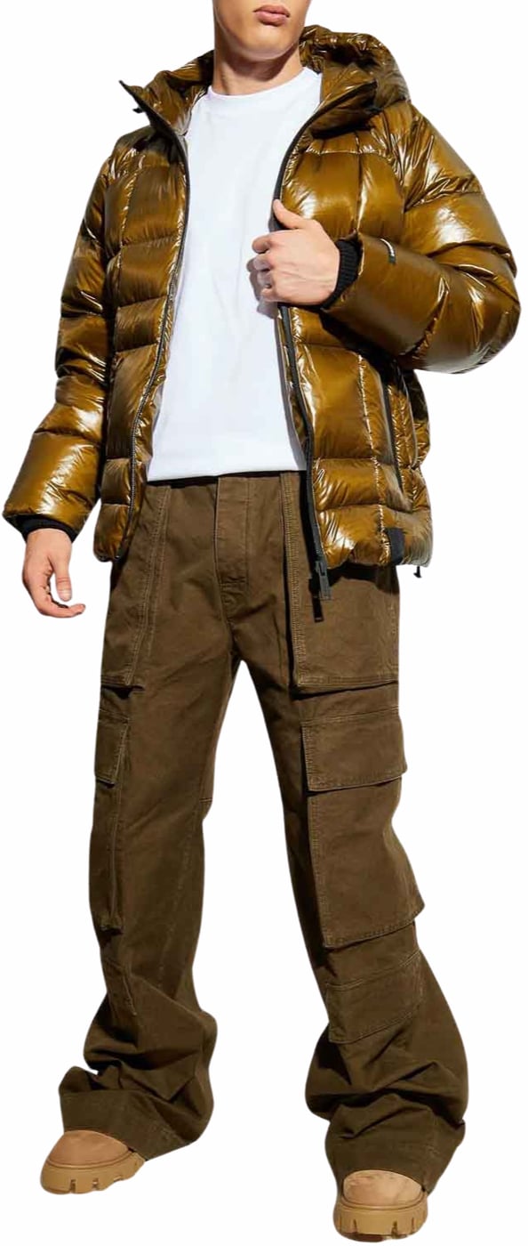 Dsquared2 Shiny Ripstop Down Jacket Green