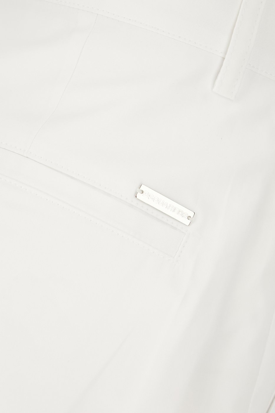 Dsquared2 White wool blend bermuda shorts