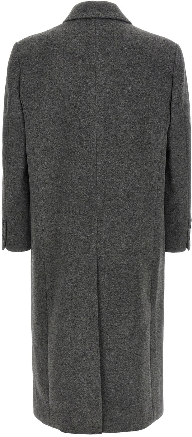 Dunst Grey Wool Double-breasted Coat