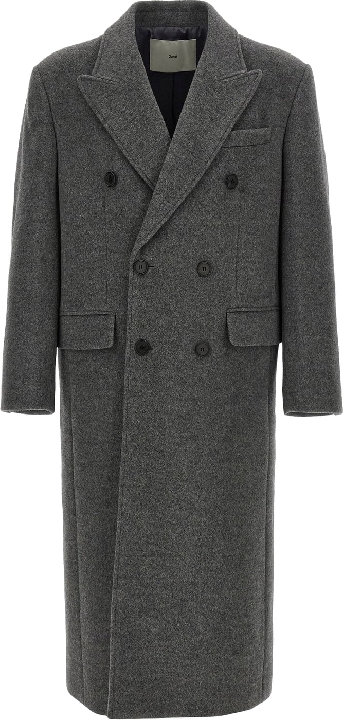 Dunst Grey Wool Double-breasted Coat