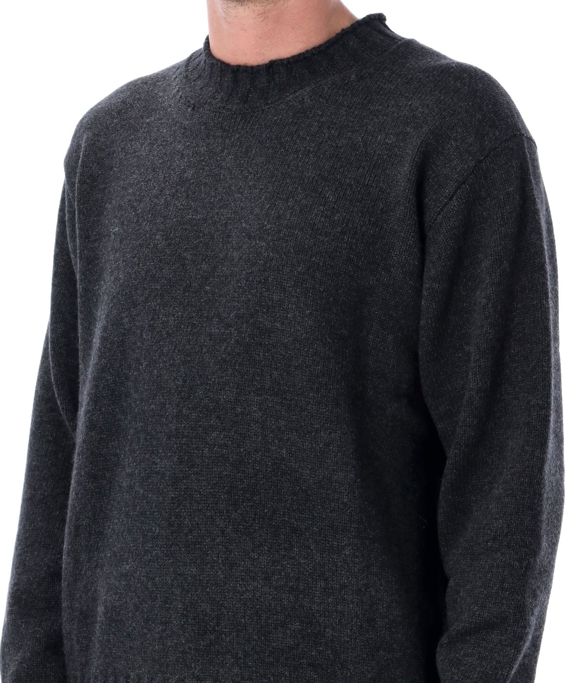 Chunky Roll Neck Sweater Charcoal Grey