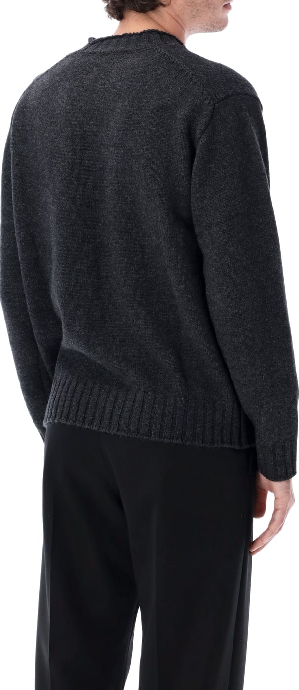 Chunky Roll Neck Sweater Charcoal Grey