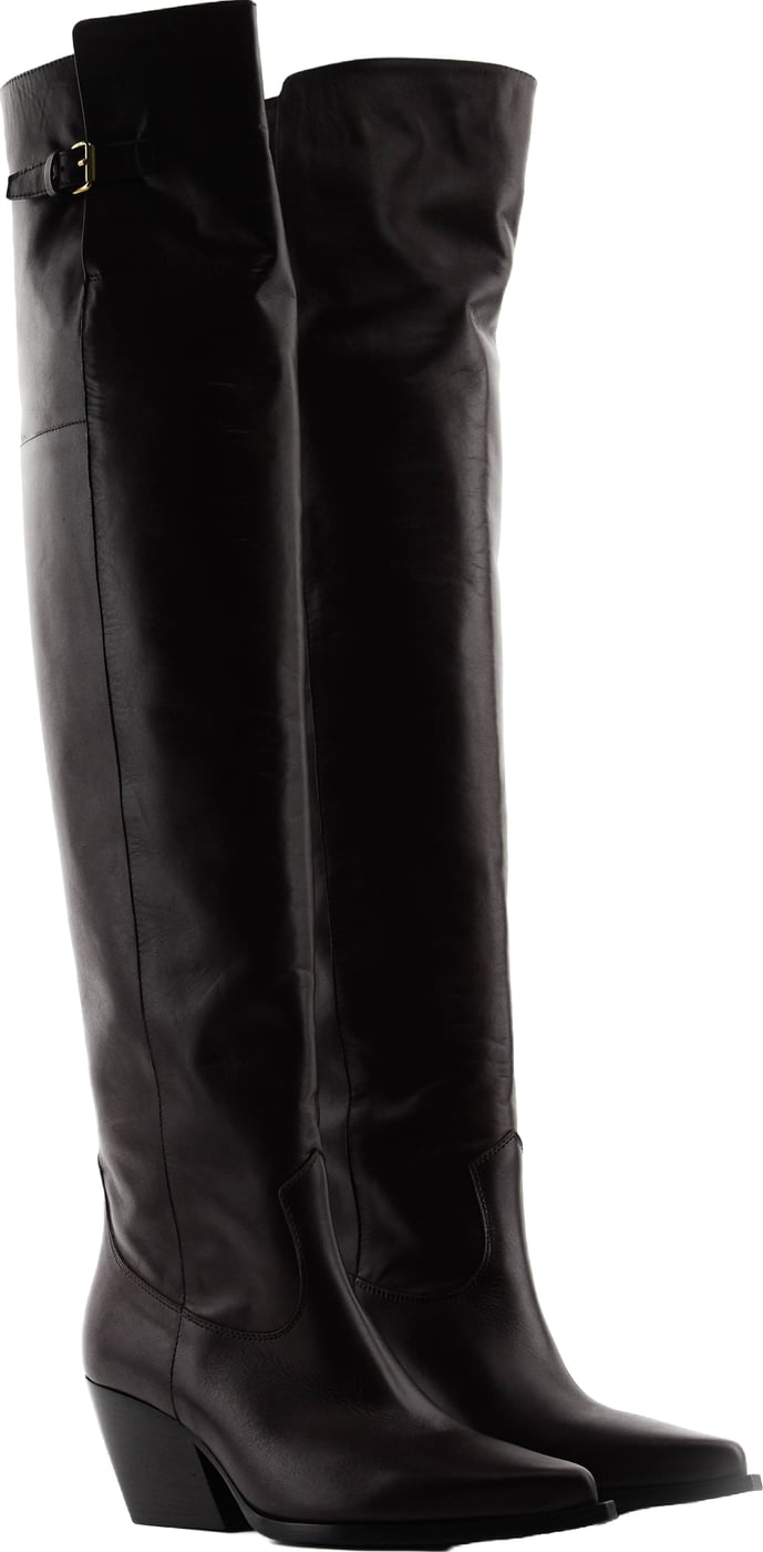 Sharp Overknee Burgundy
