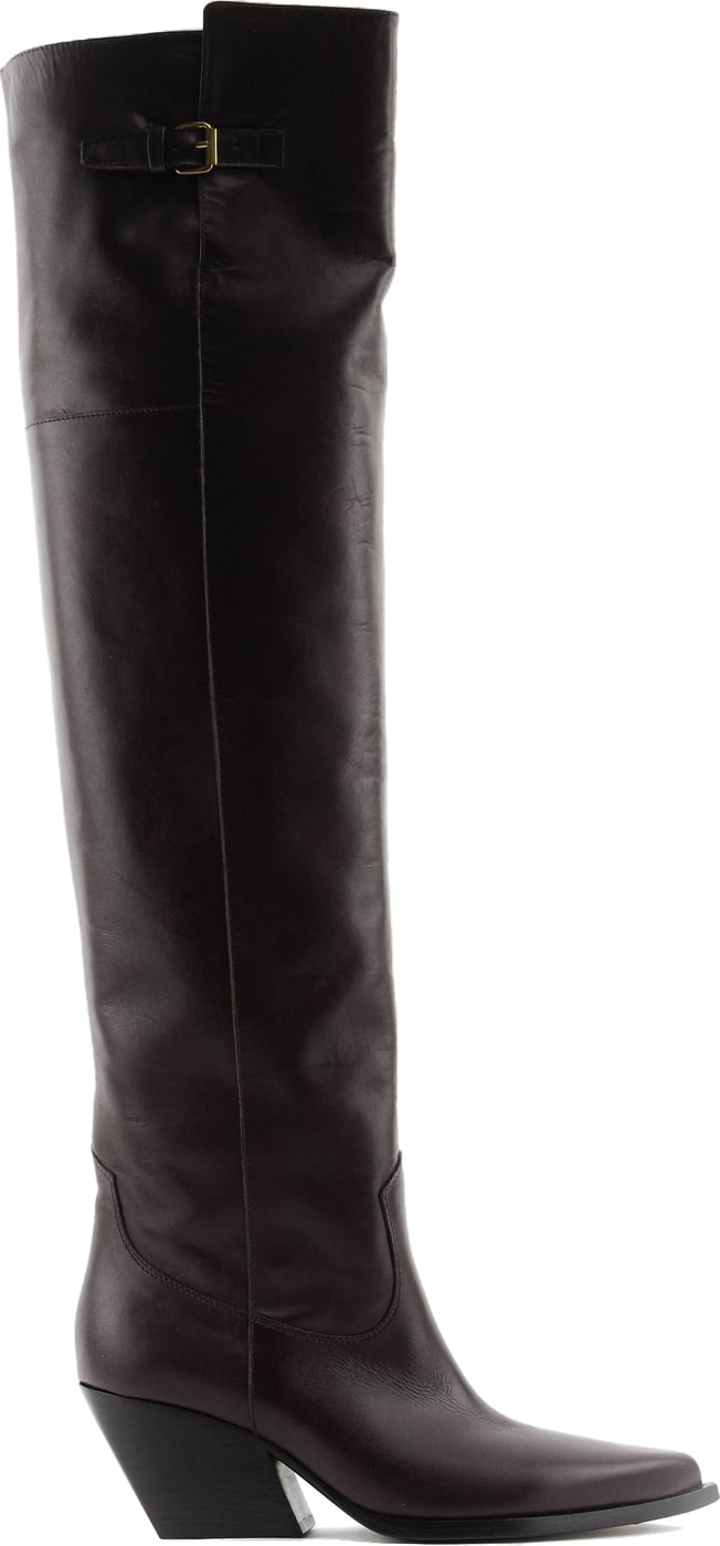 Sharp Overknee Burgundy