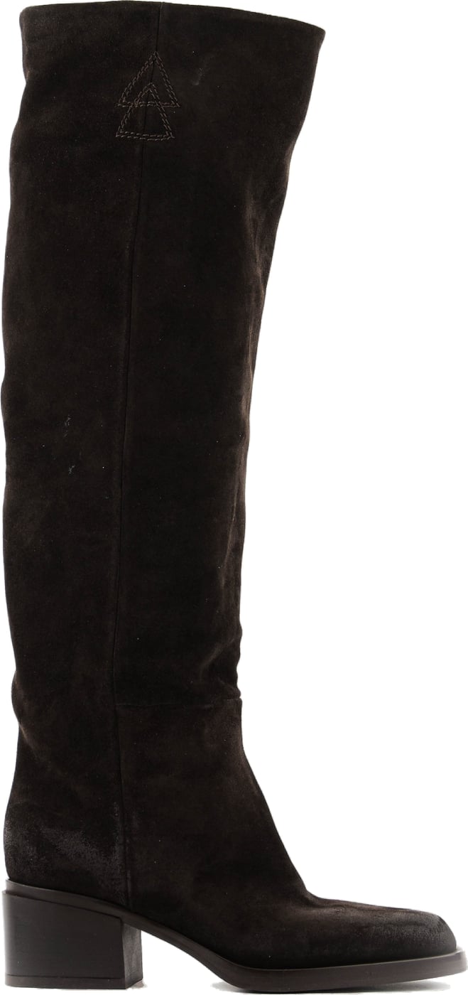Long Boot Square Brown