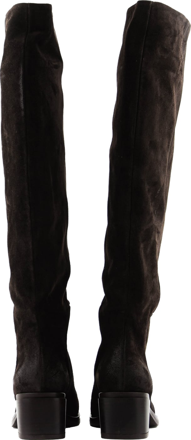 Long Boot Square Brown