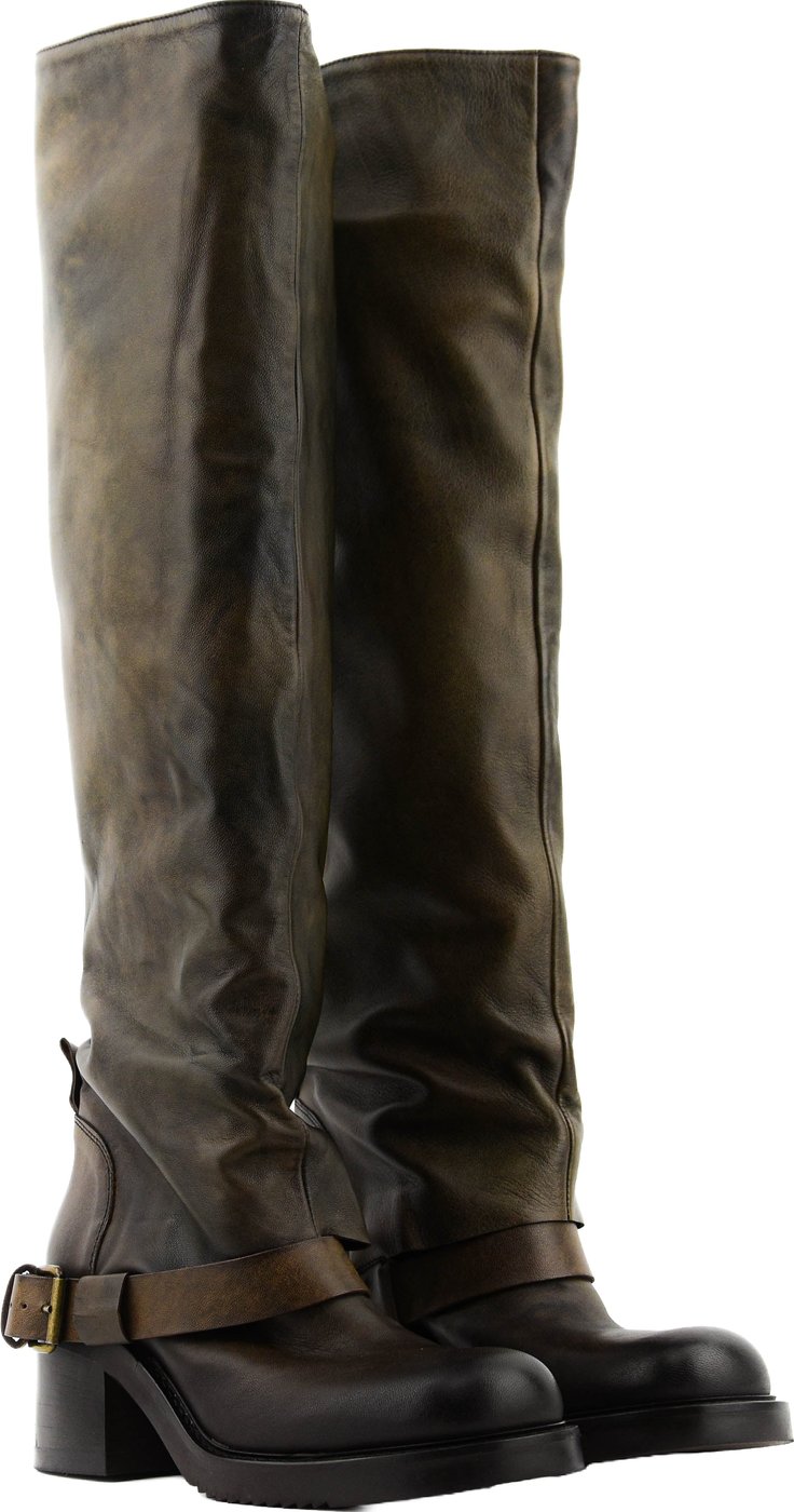 Hooded Biker Brown