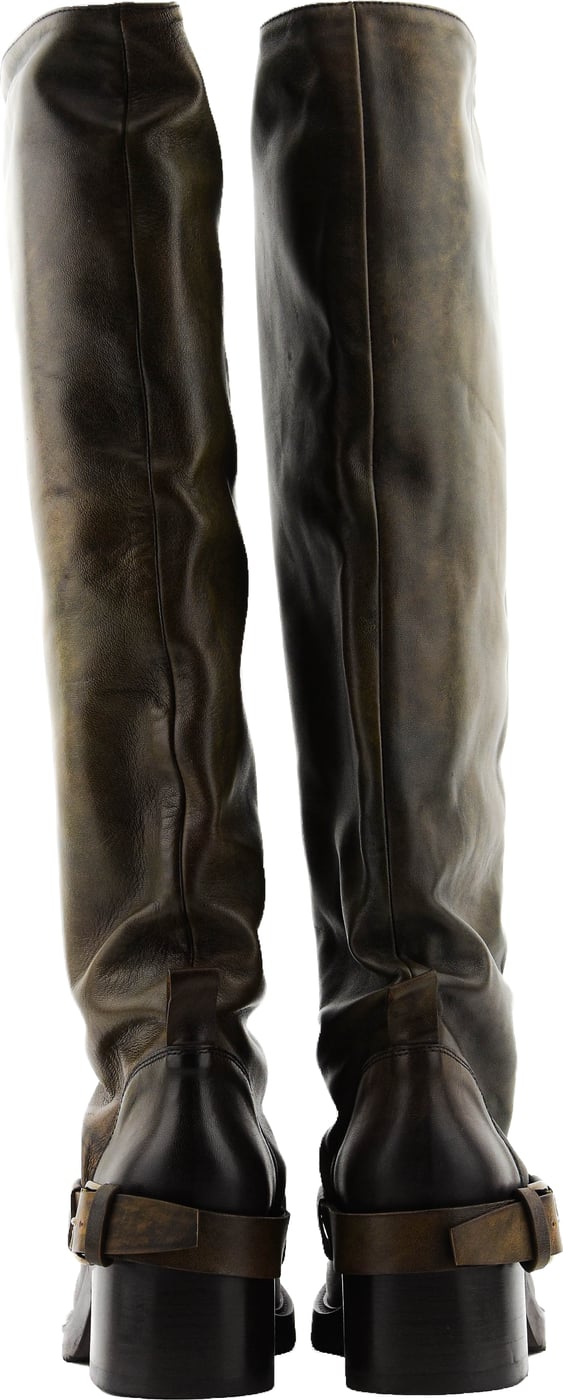 Hooded Biker Brown