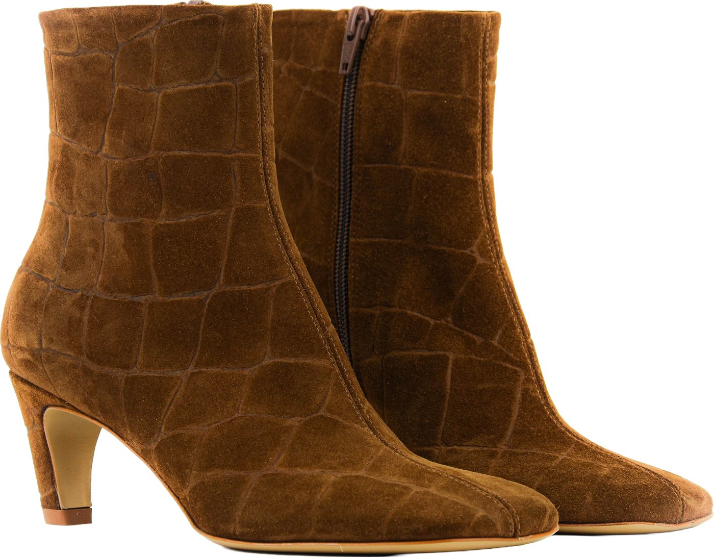 Bootie Croc Print Tan