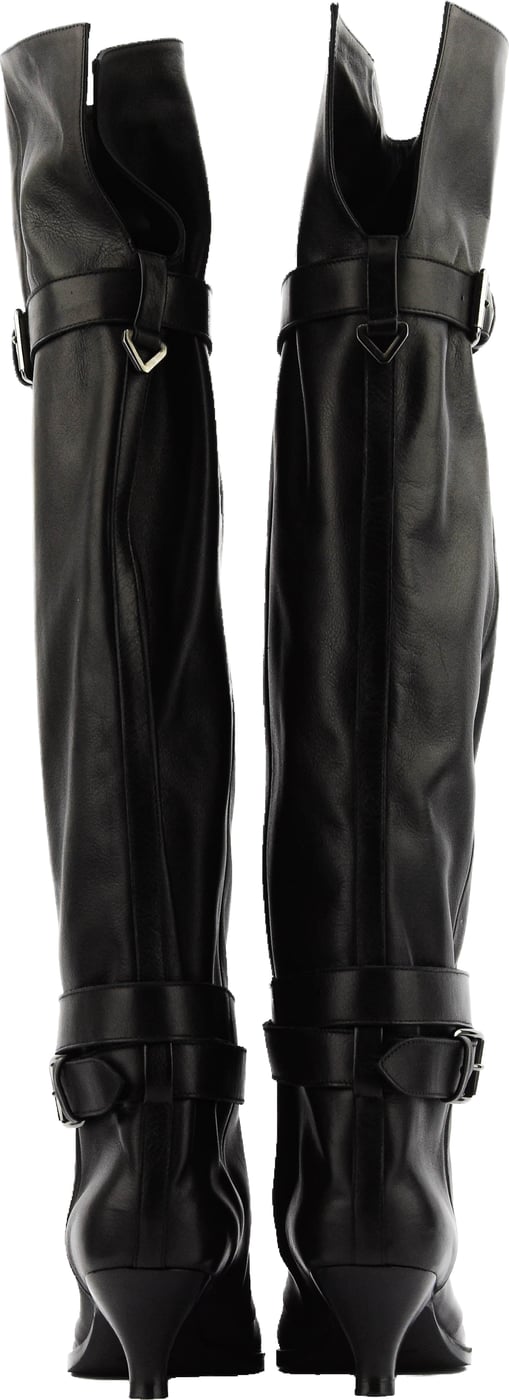 2 Buckle Slouchy Boot Queenie Black