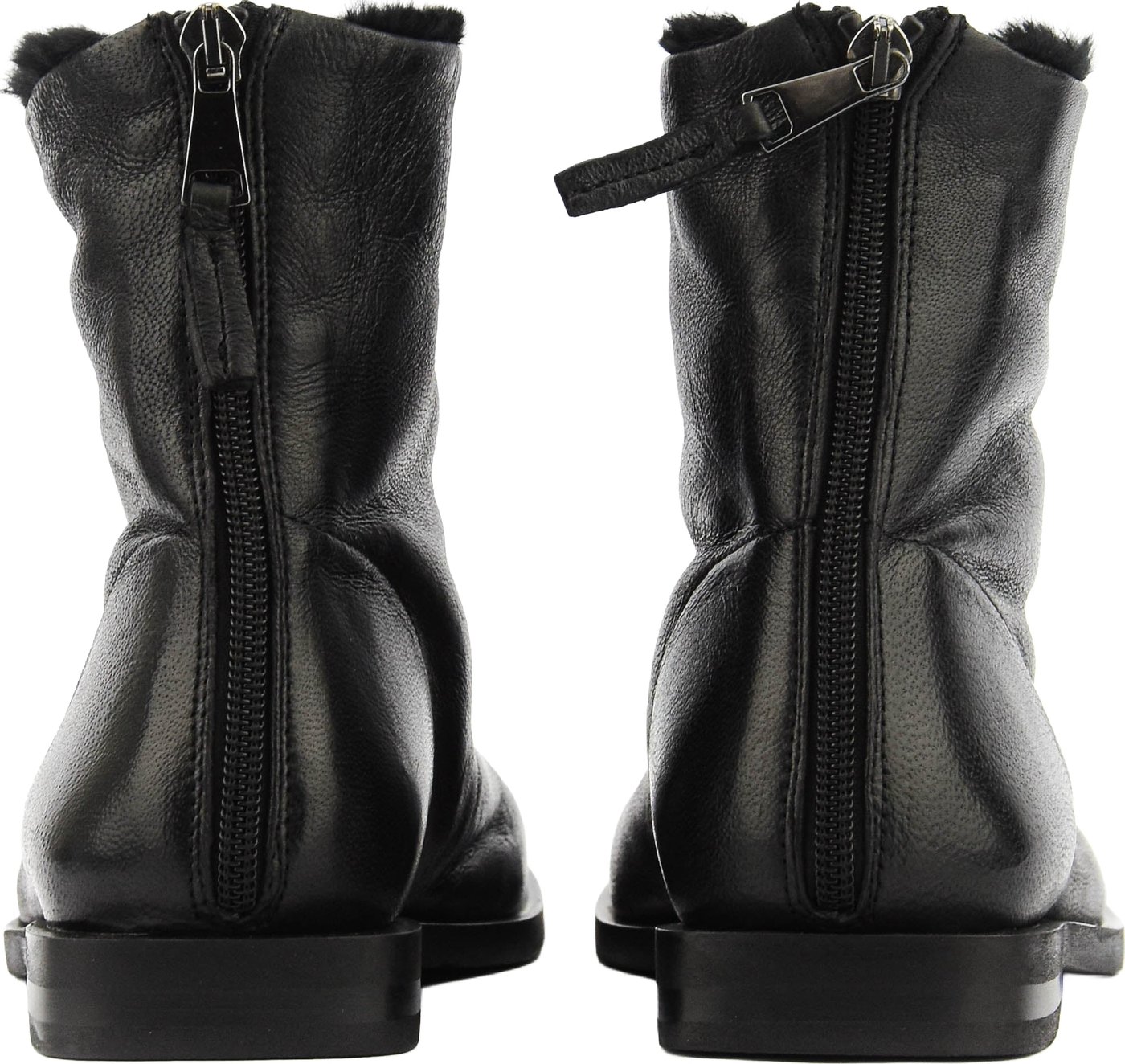 Fur Lined Bootie Black