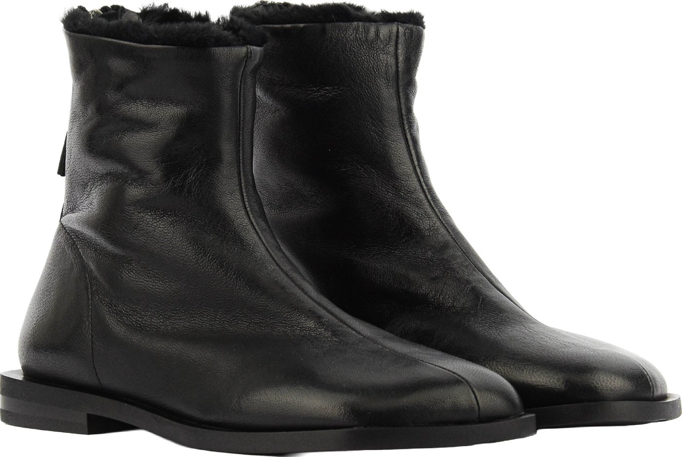 Fur Lined Bootie Black