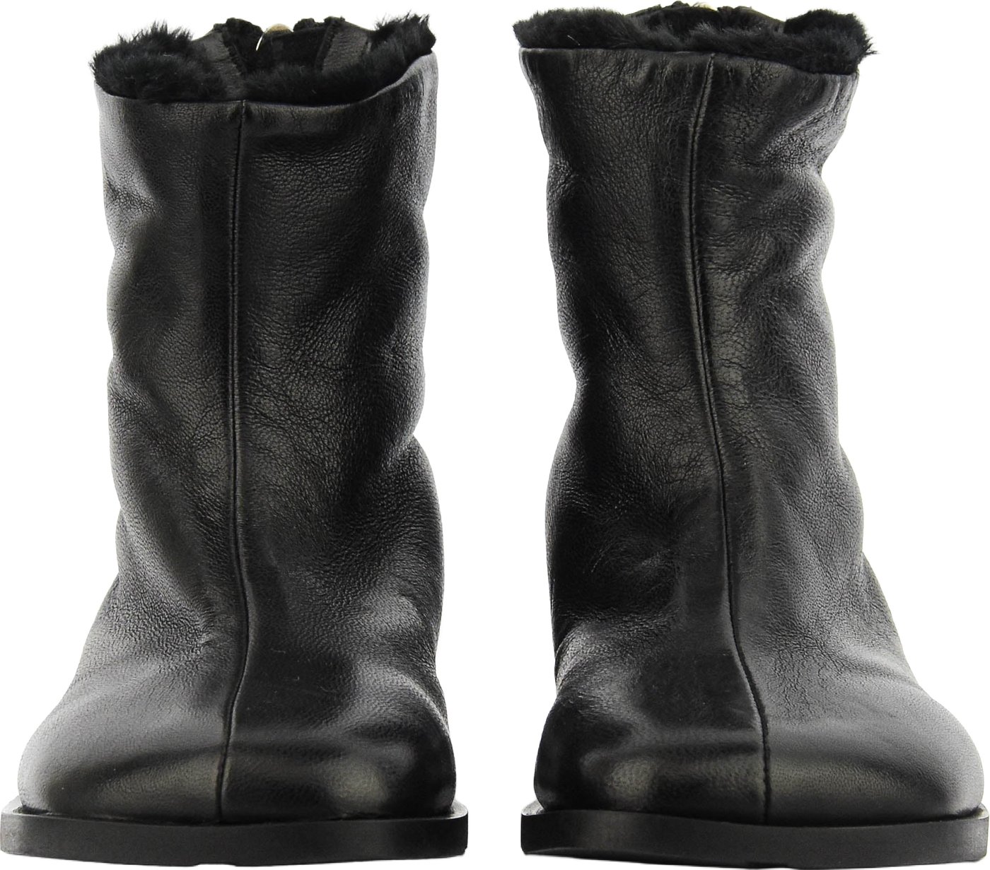 Fur Lined Bootie Black