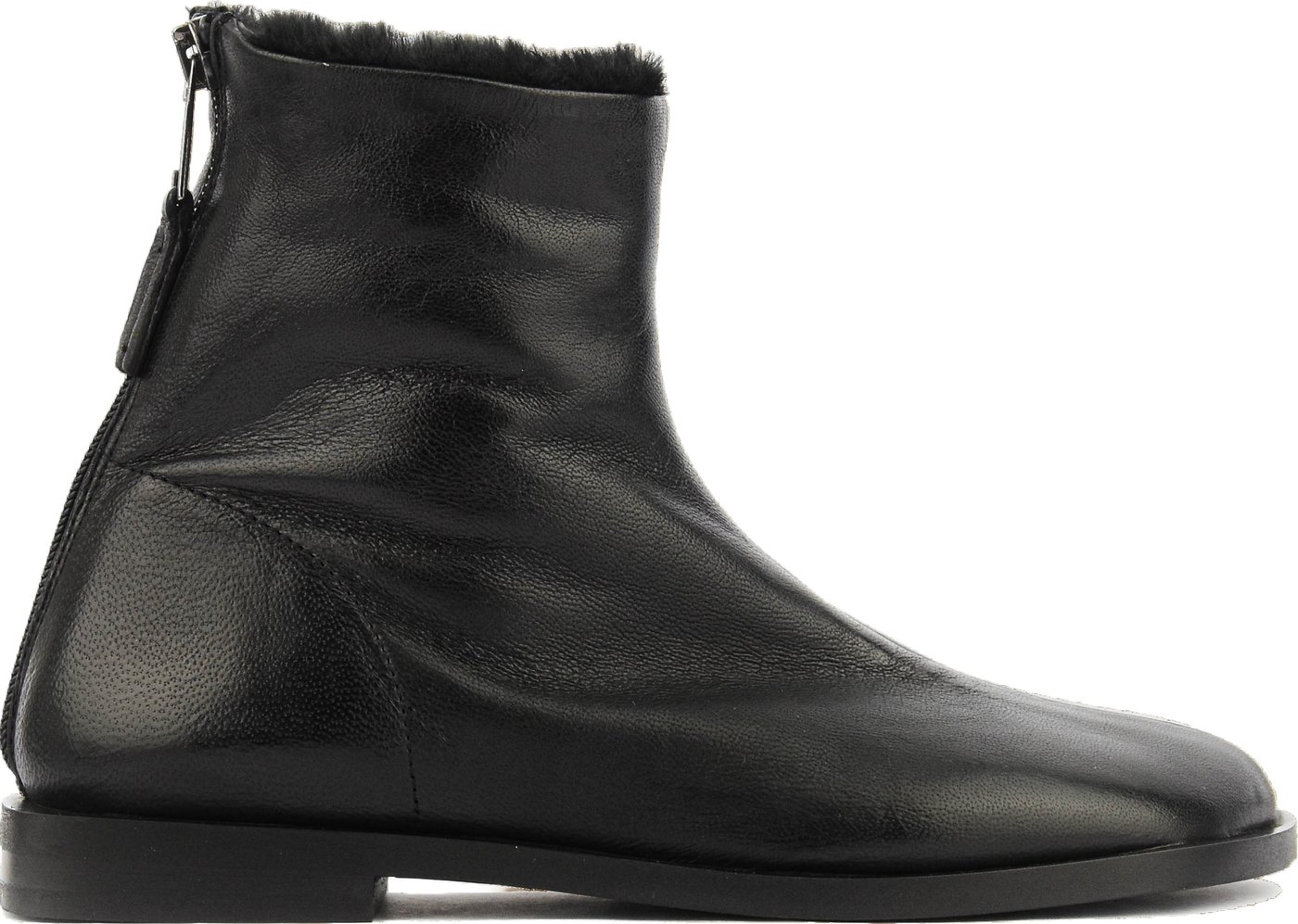 Fur Lined Bootie Black