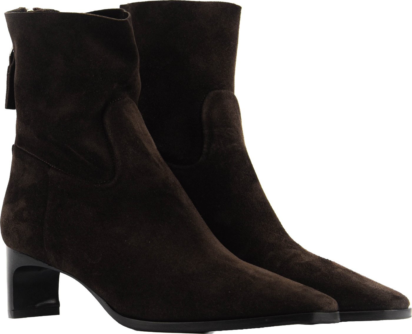 Short Bootie Dark Brown Suede