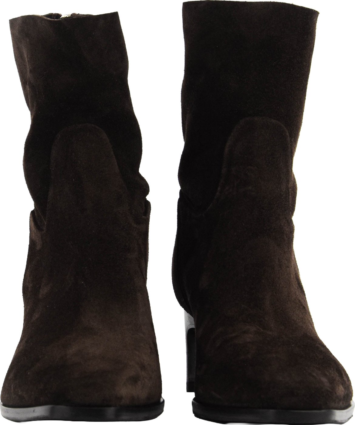 Short Bootie Dark Brown Suede