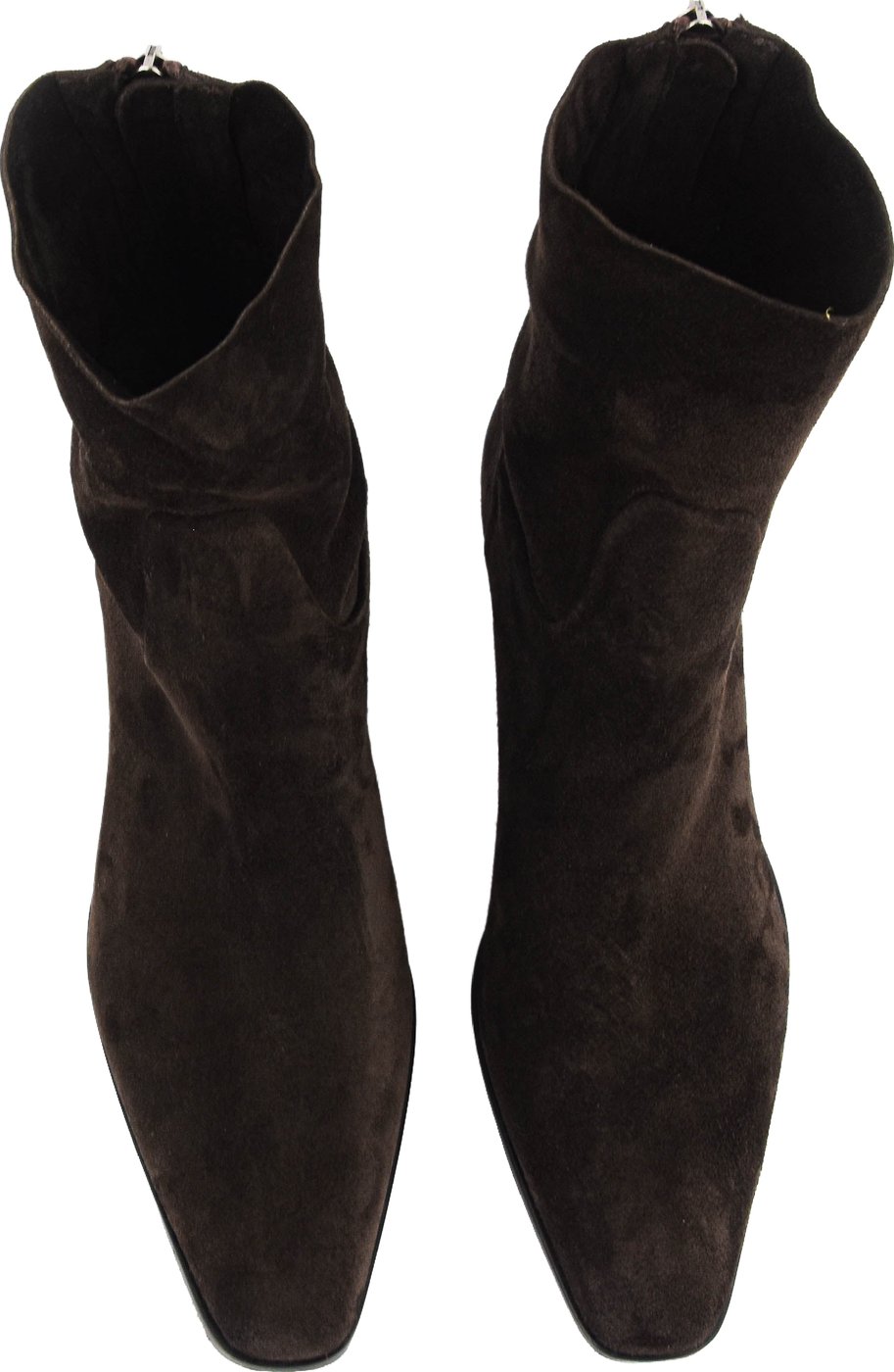 Short Bootie Dark Brown Suede