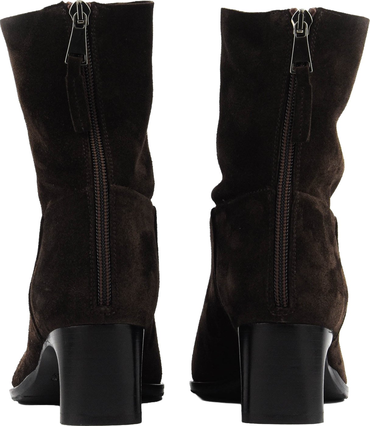 Short Bootie Dark Brown Suede