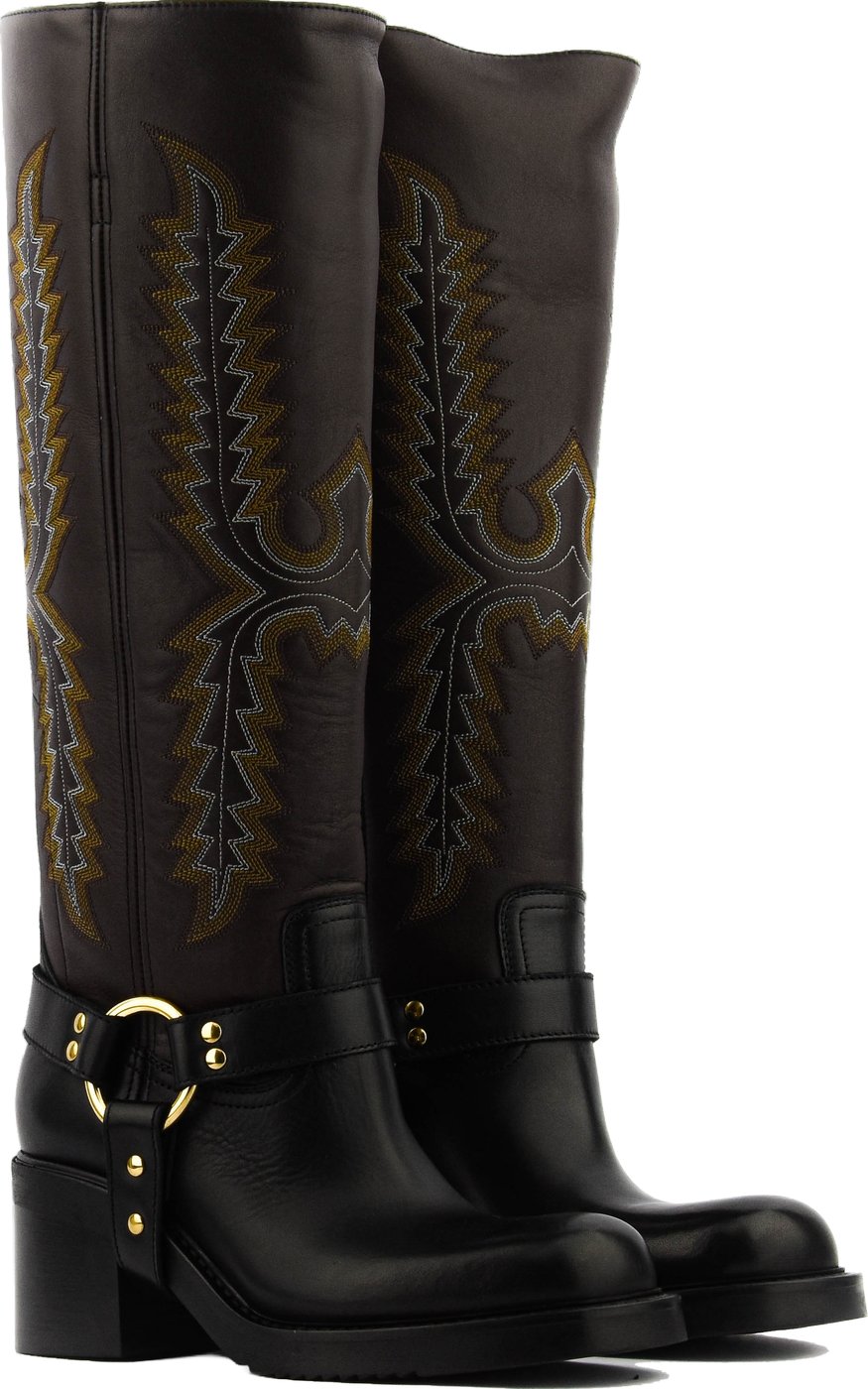 Iconic Boot Black Brown