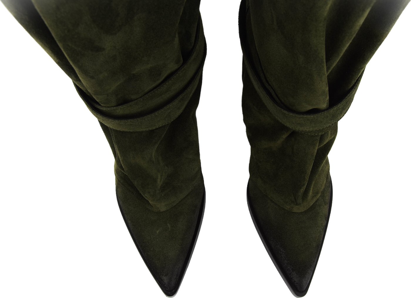 2 Buckle Slouchy Boot Queenie Green