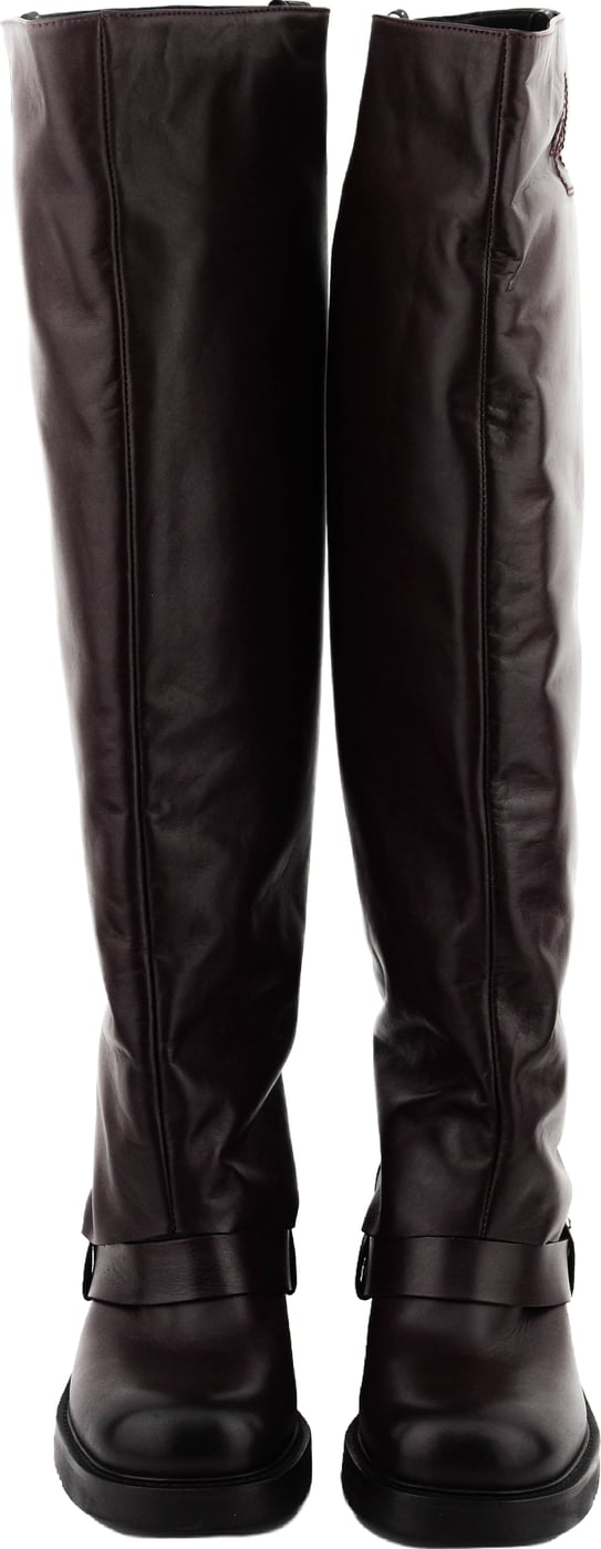 Hooded Biker Bordo