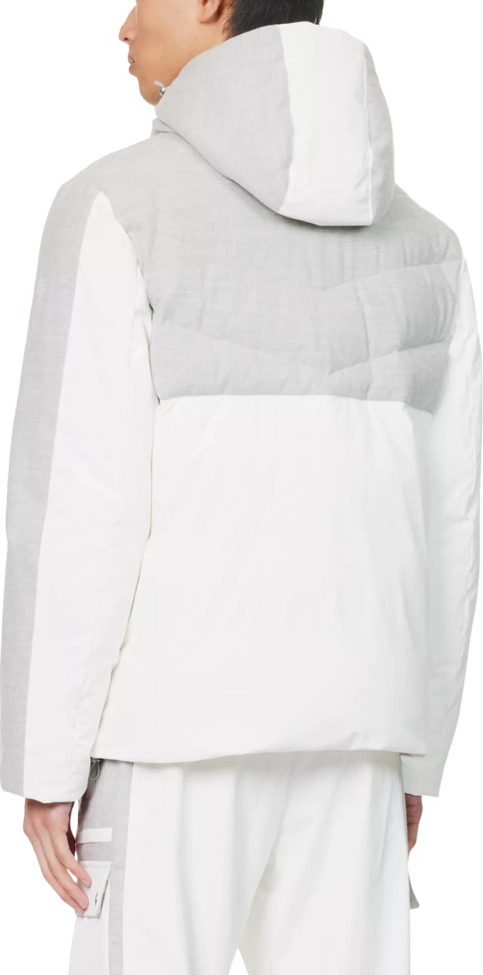 Eleventy Ski Snow Hooded Men's Jacket White Grey