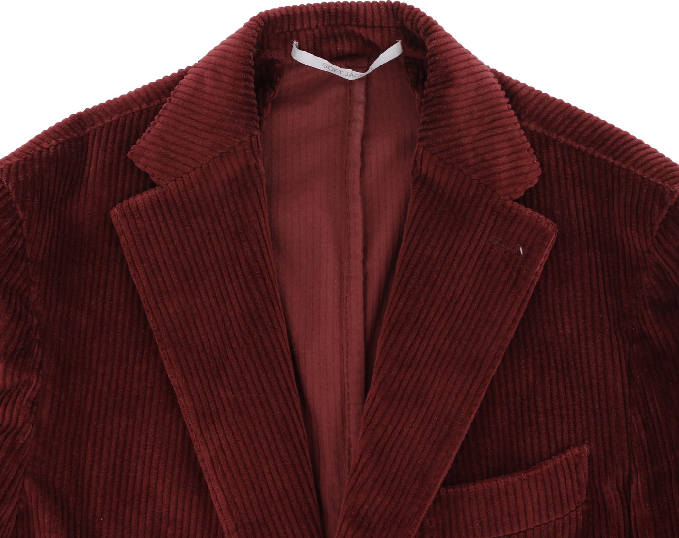 Eleventy SOFT JACKET Cotton Burgundy, Size 50 IT