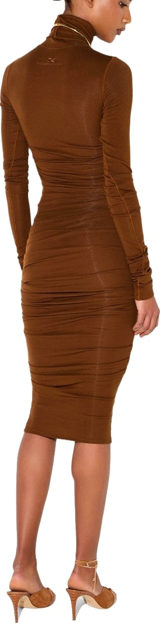 MIDI DRESS BROWN ELISABETTA FRANCHI