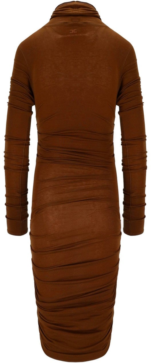 MIDI DRESS BROWN ELISABETTA FRANCHI