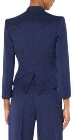 Veste spencer officier navy Elisabetta Franchi Femme GI249 6326 B75