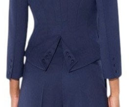 Veste spencer officier navy Elisabetta Franchi Femme GI249 6326 B75