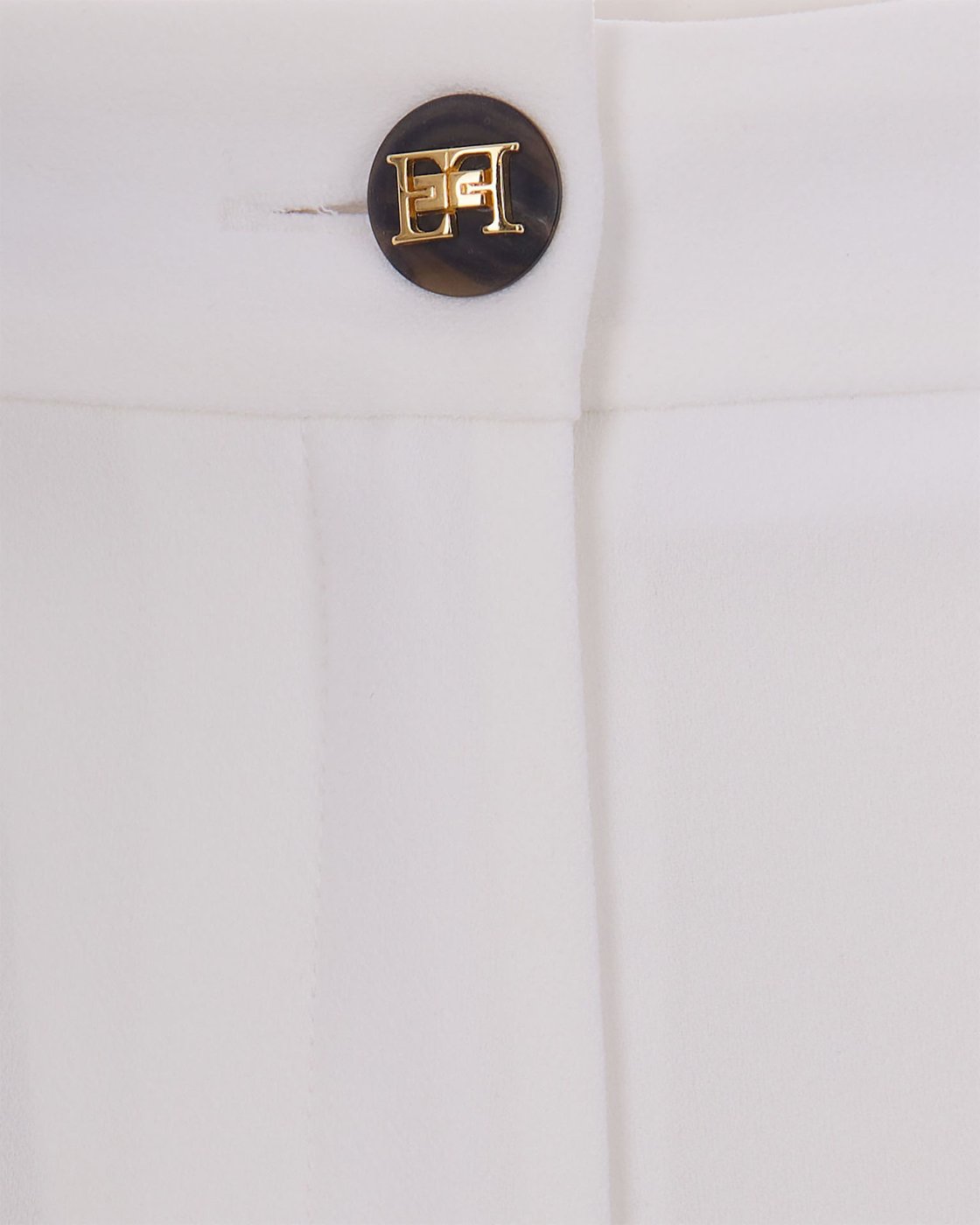 Ivory Lightweight Crepe Trousers