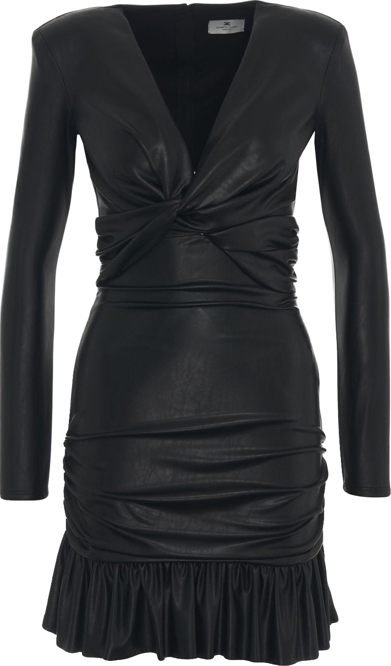 Mini dress with v-neck