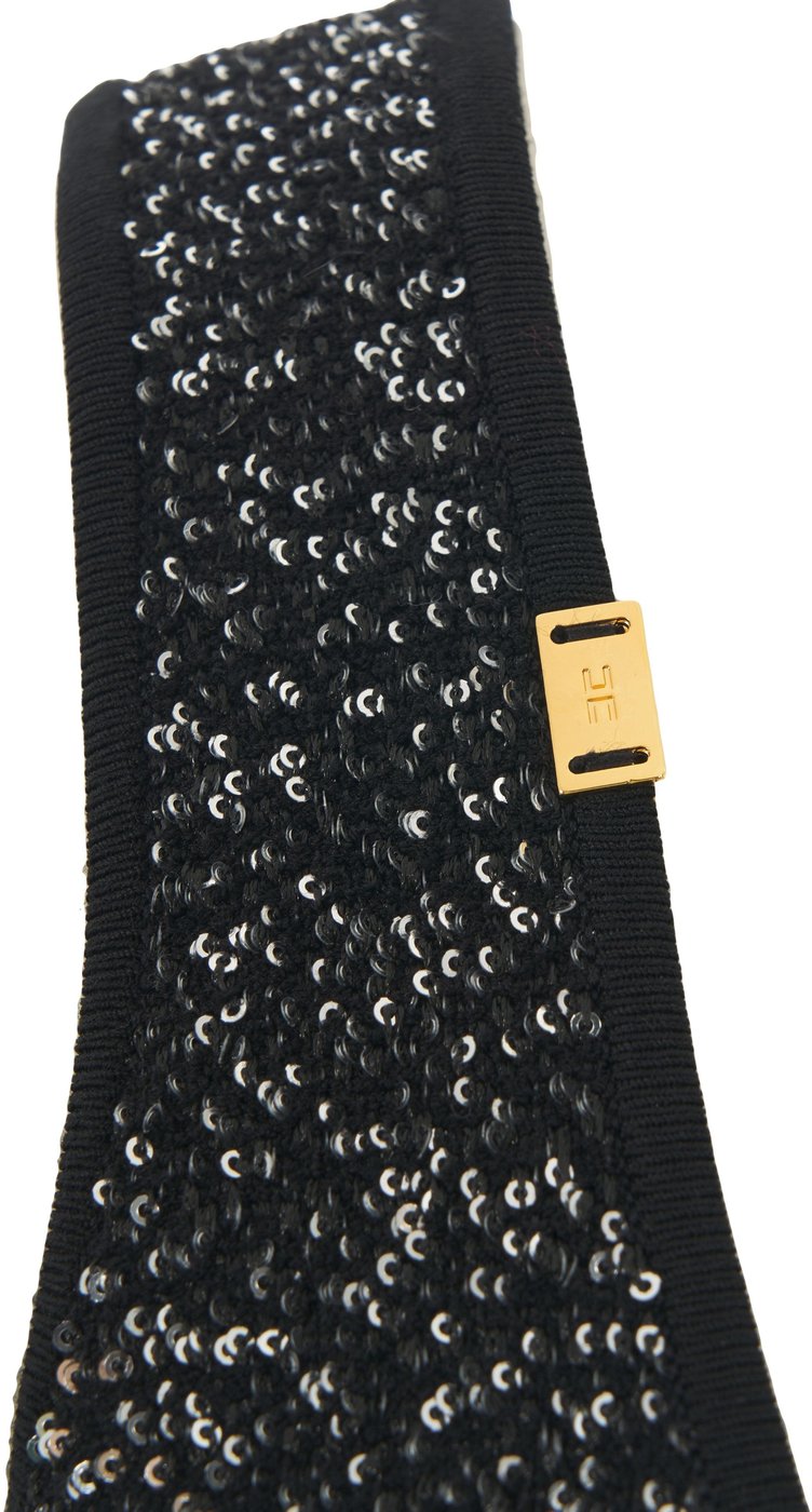 Mini dress with sequin application