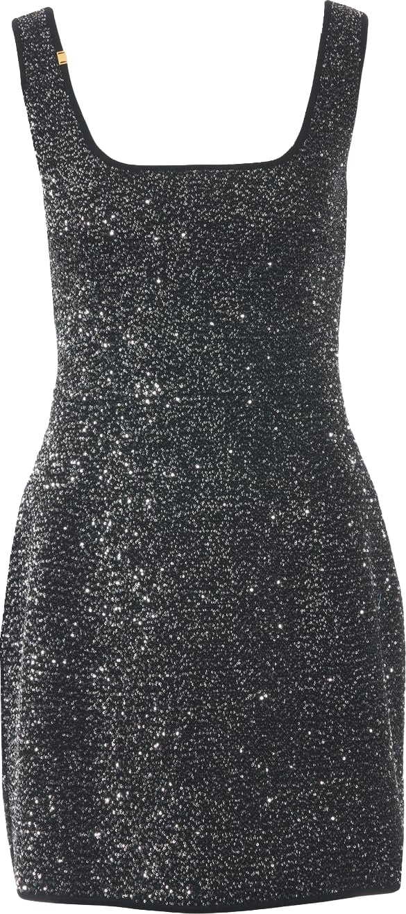 Mini dress with sequin application