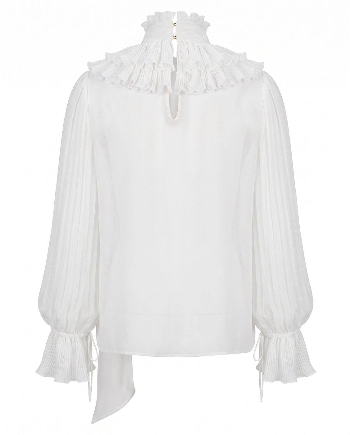 Blouse with ruffle details
