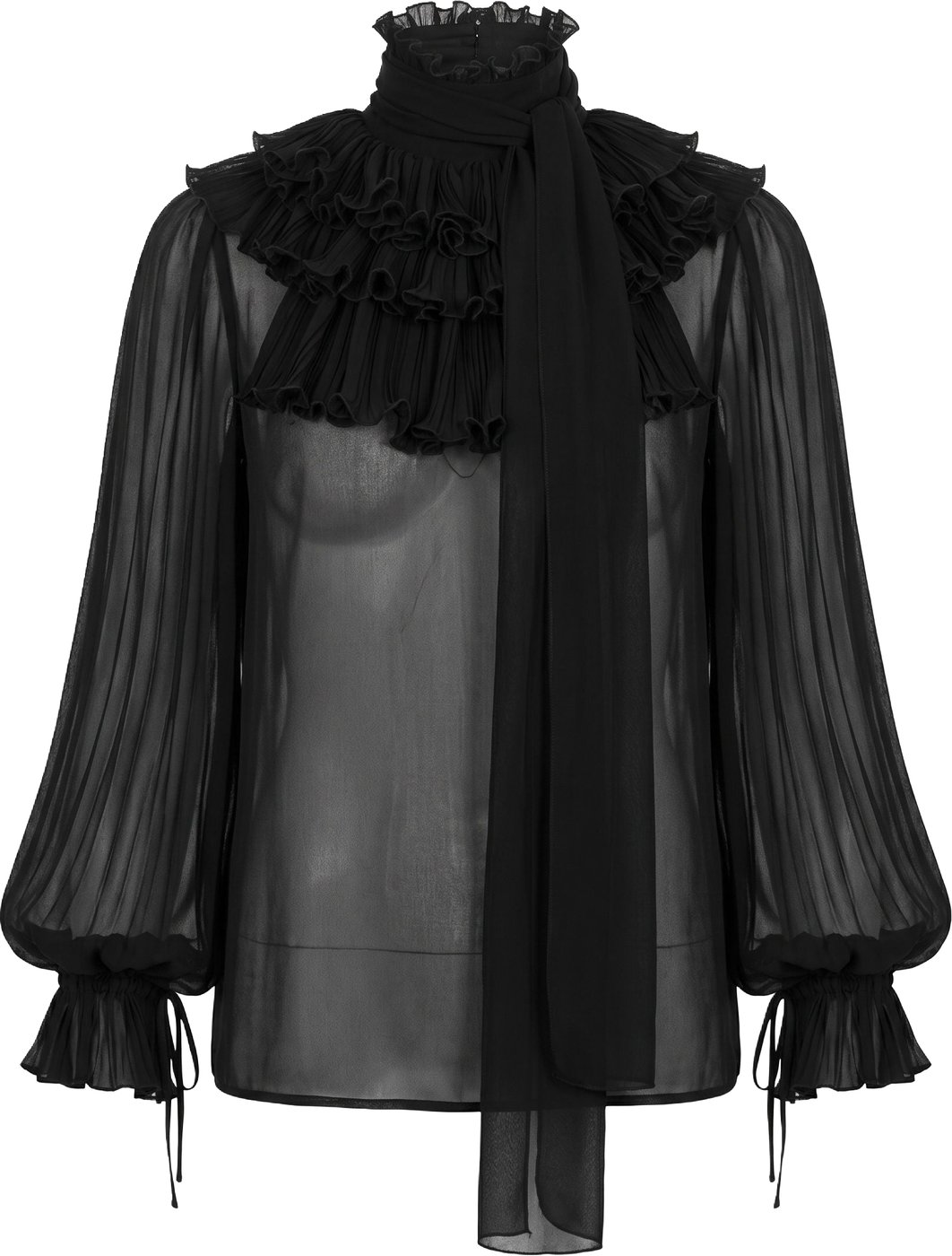 Blouse with ruffle details